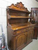 A continental burr walnut sideboard.