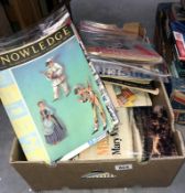 An interesting box of ephemera and magazines
