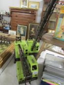 A Marx Lumar pressed steel lorry crane and one other crane