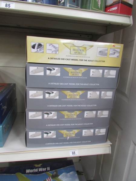 5 boxed Corgi Aviation Archives Boeing E-38 Sentry Awacs,