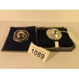 Two Victorian silver brooches,