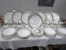 Approximately 64 pieces of Royal Doulton Fontainblue pattern tea and dinner ware