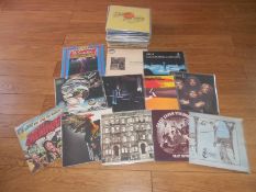 A Box (Appox 60) of Progressive and Classic rock LP’s records Led Zeppelin, Rory Gallagher,