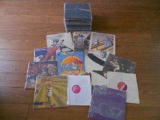 A box (Appox 60) of Progressive Rock LP’s records Pink Floyd, Led Zeppelin, Greatful Dead, Argent,
