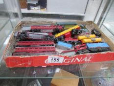 A quantity of Lone Star 'N' gauge trains and carriages including Treble-o-Lectric