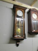 A single weight Vienna wall clock.