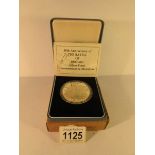 A 50th anniversary of The Battle of Britain silver proof commemorative medallion