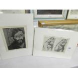 5 Henry Moore shelter sketch prints circa 1940's and 5 Henri Matisse prints circa 1935.