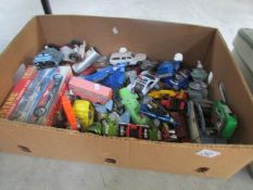 A large quantity of play worn die cast models etc