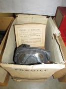4 boxed WW2 gas masks