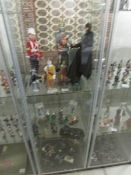 A mixed lot of lead and plastic figures including Del Prado military, Britains, Batman etc,