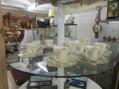 A Victorian tea set, some a/f.