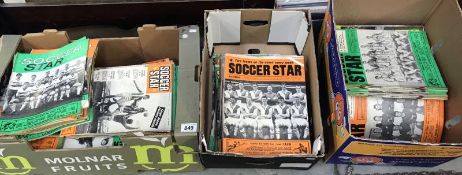 Approximately 400 1950's/60's Soccer Star magazines