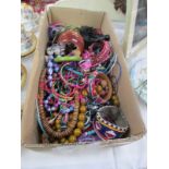 A box of costume jewellery