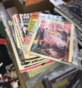 A large quantity of music magazines etc