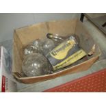 A quantity of industrial light bulbs