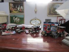 A quantity of model cars