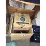 A box 78 rpm records