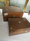 2 Victorian writing boxes