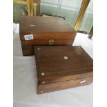 2 Victorian writing boxes