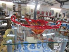 A large Murano style glass bowl