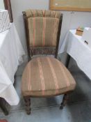 An Edwardian bedroom chair