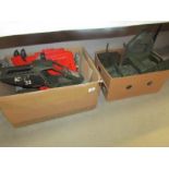 2 boxes of Action man vehicles and figures
