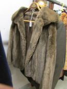 A ladies St. Michael faux fur jacket, size 12.