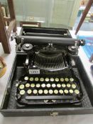 A vintage Corona portable typewriter