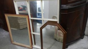 A large mirror.