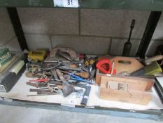 A Shelf of tools,