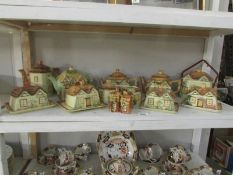 A shelf of cottage ware items.