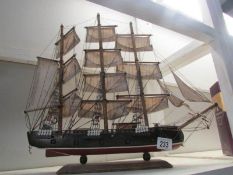 A model galleon.