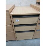 A 3 drawer office chest.