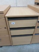 A 3 drawer office chest.