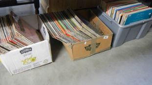 3 boxes of assorted LP records.