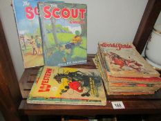 A collection of early western comics, war comics, 1930's,