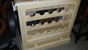 A modern wine rack.