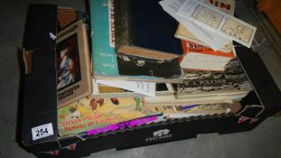 A box of old books,