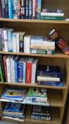 6 shelves of assorted books,