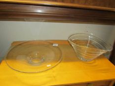 2 large good quality glass bowls.