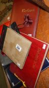 6 empty photograph albums including vintage,.