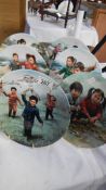 6 Chinese collector's plates.