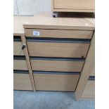 A 3 drawer office chest.