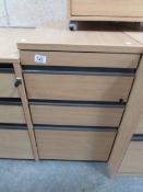 A 3 drawer office chest.