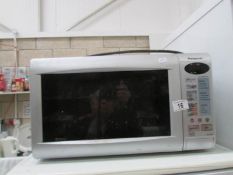A Panasonic microwave oven.