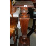 A mahogany pedestal, a/f.