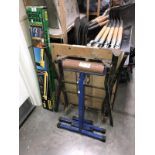 A folding work stand etc,