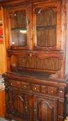 A stained pine dresser.