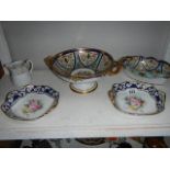 5 items of Noritake including comport, dishes, milk jug etc.